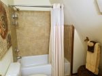 Bath with tub/shower combo